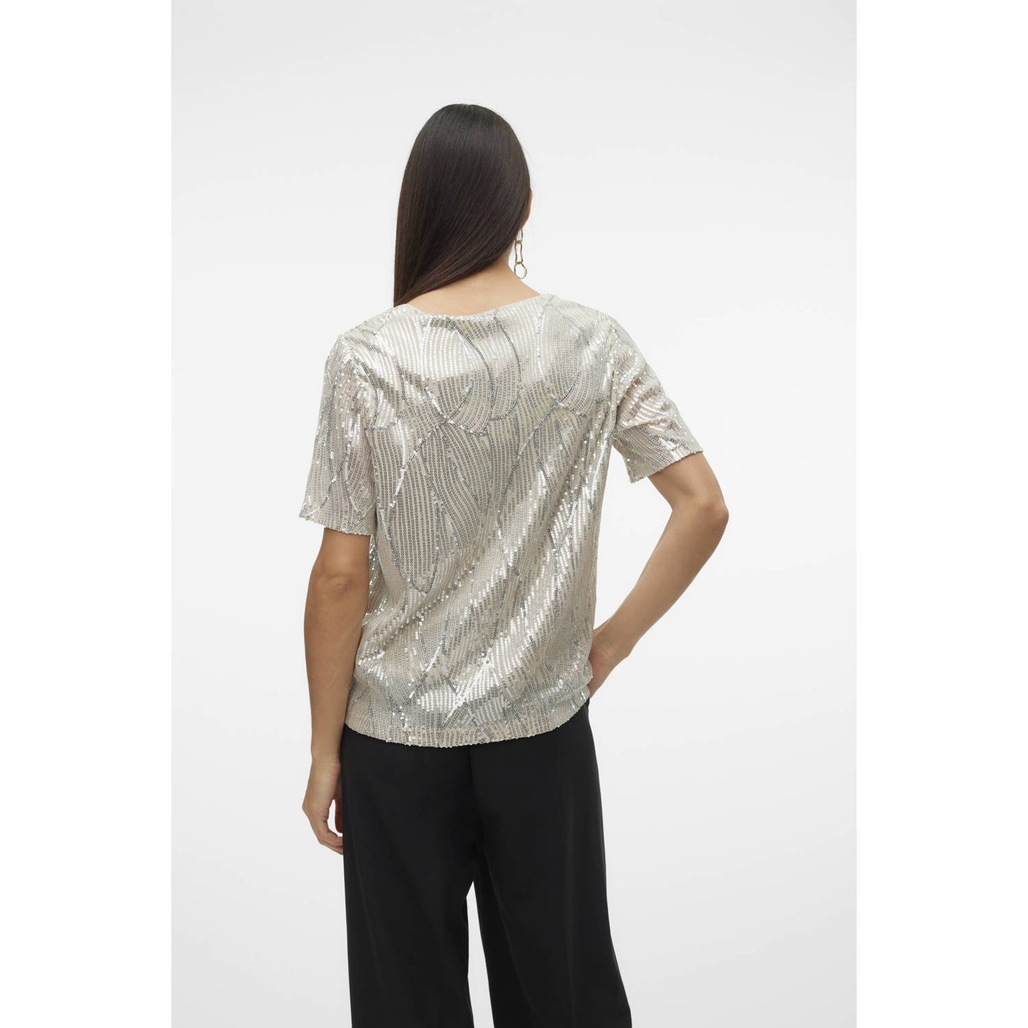 VERO MODA top VMELLEN ecru