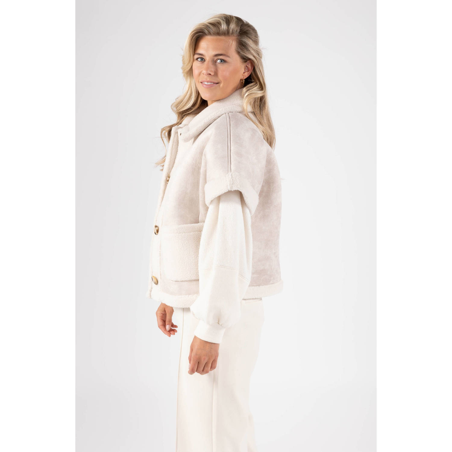 NUKUS Dames Blazers Athena Gilet Gebroken Wit