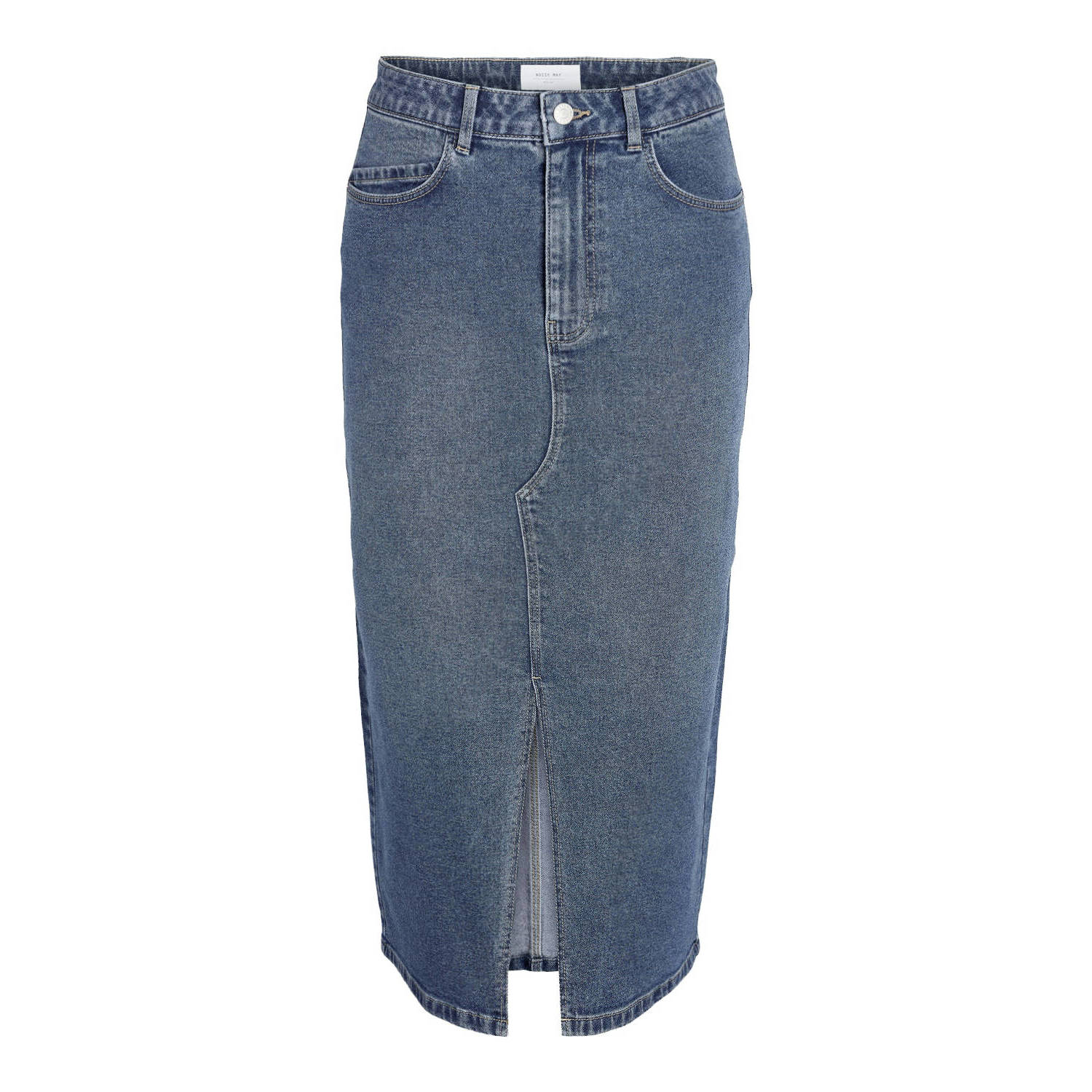 NOISY MAY Curve spijkerrok NMKATH medium blue denim