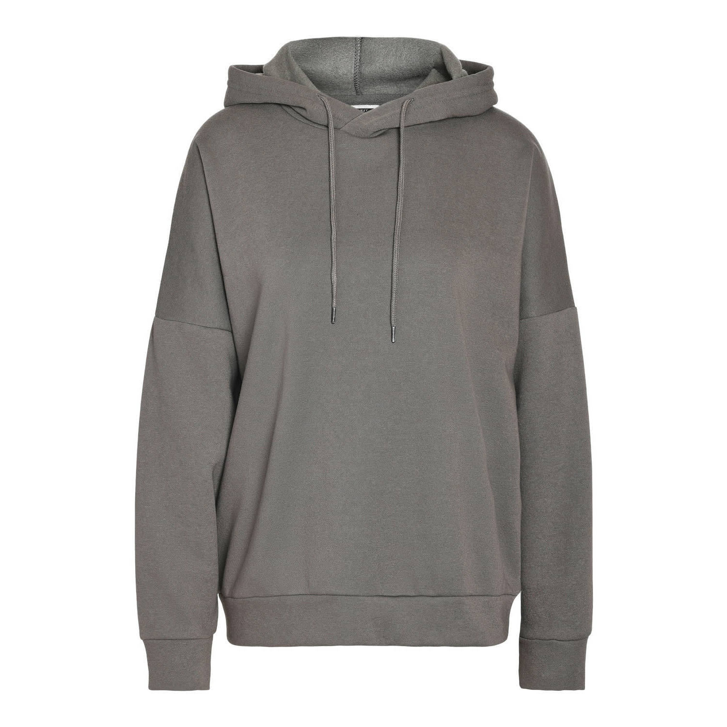 NOISY MAY Curve hoodie NMALDEN grijsbruin