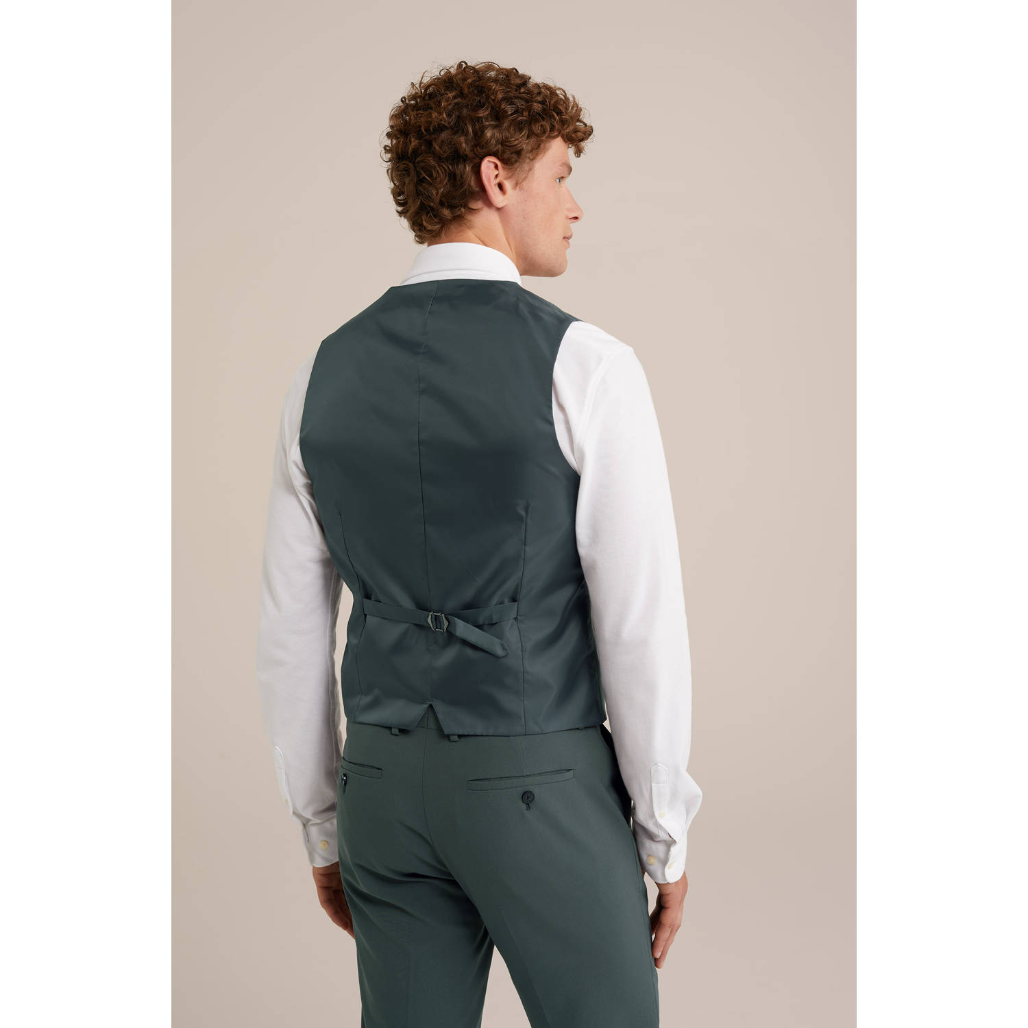 WE Fashion WE Fundamentals gilet grijsgroen
