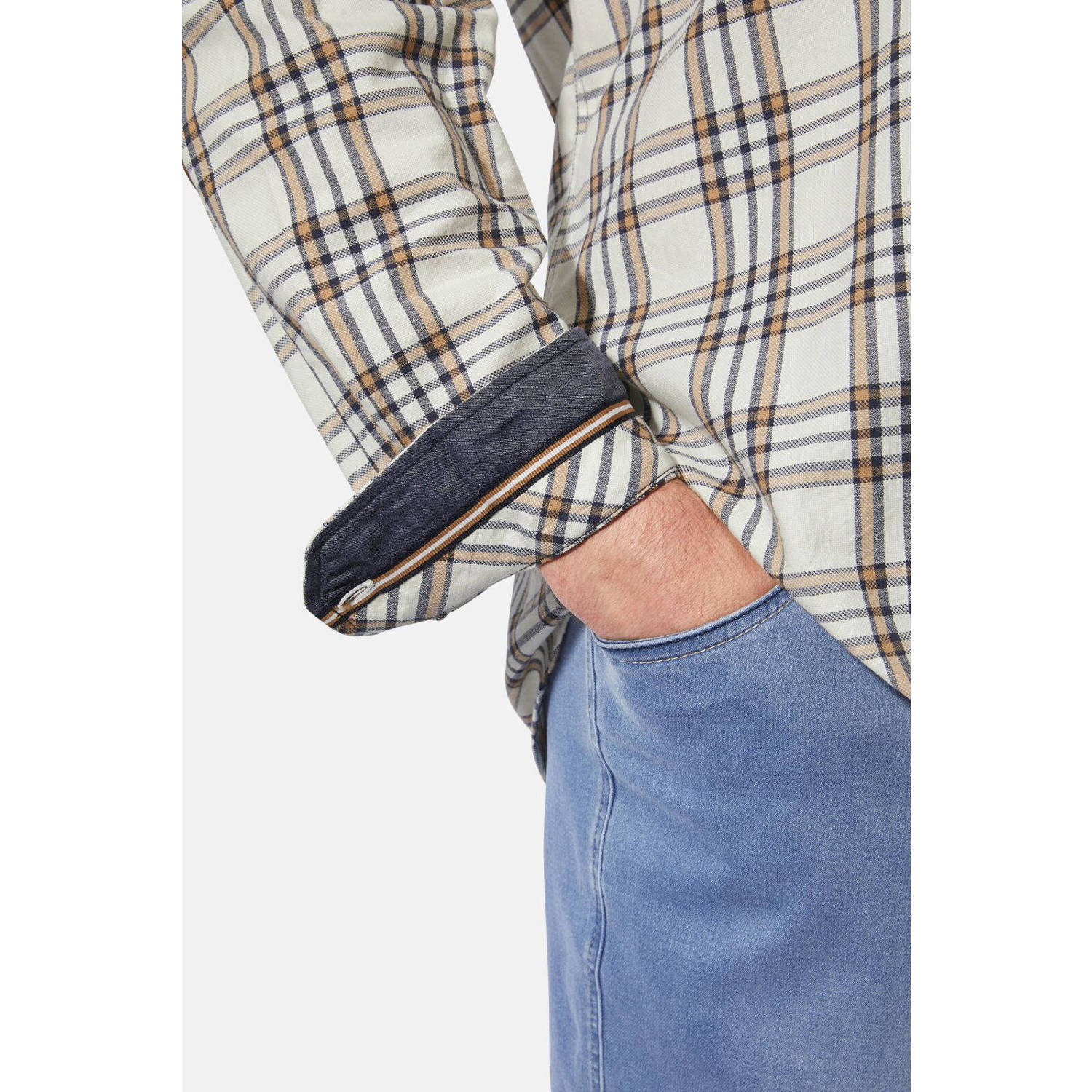 Charles Colby casual overhemd beige