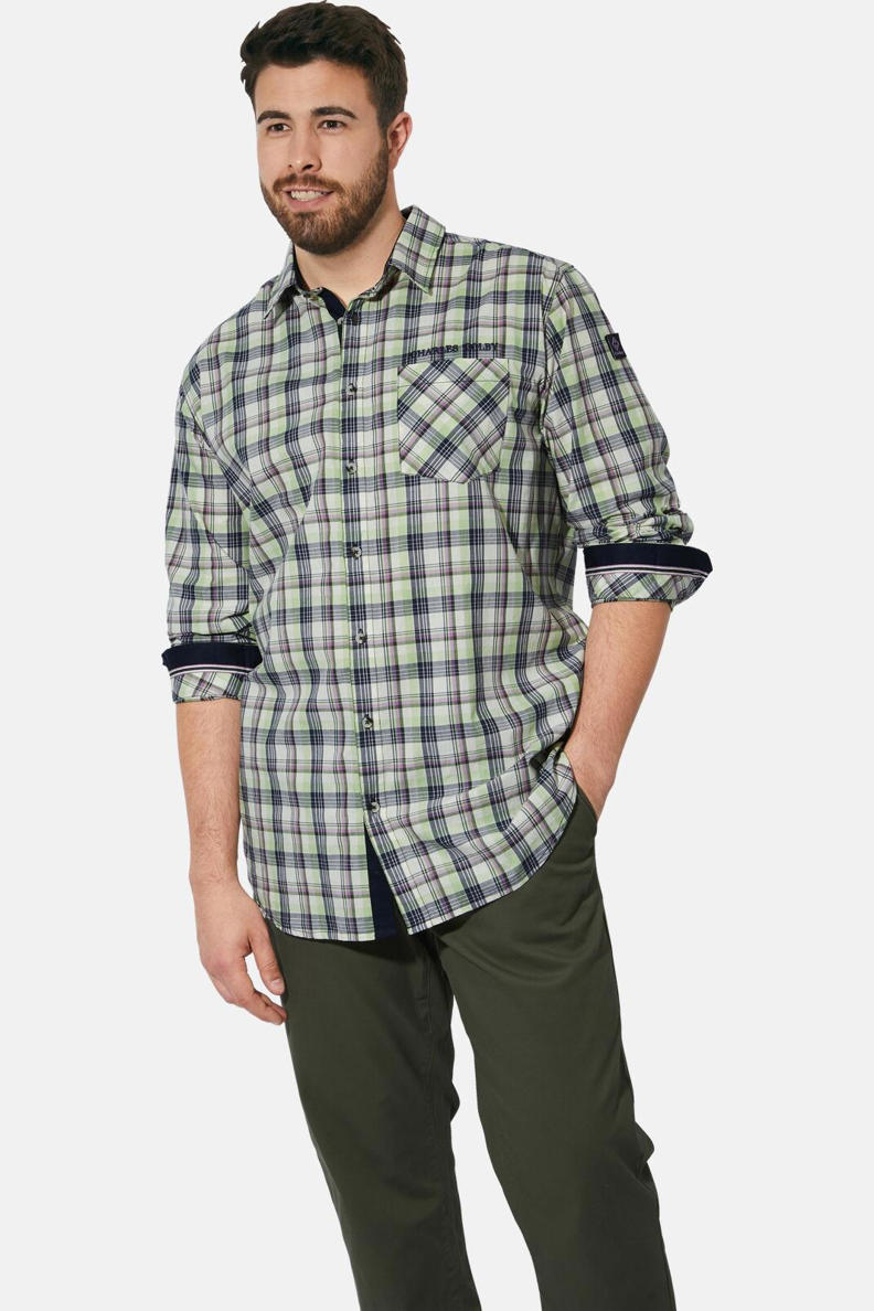 Duke - Camicia D555 Western da uomo DC101 (XL) (stone