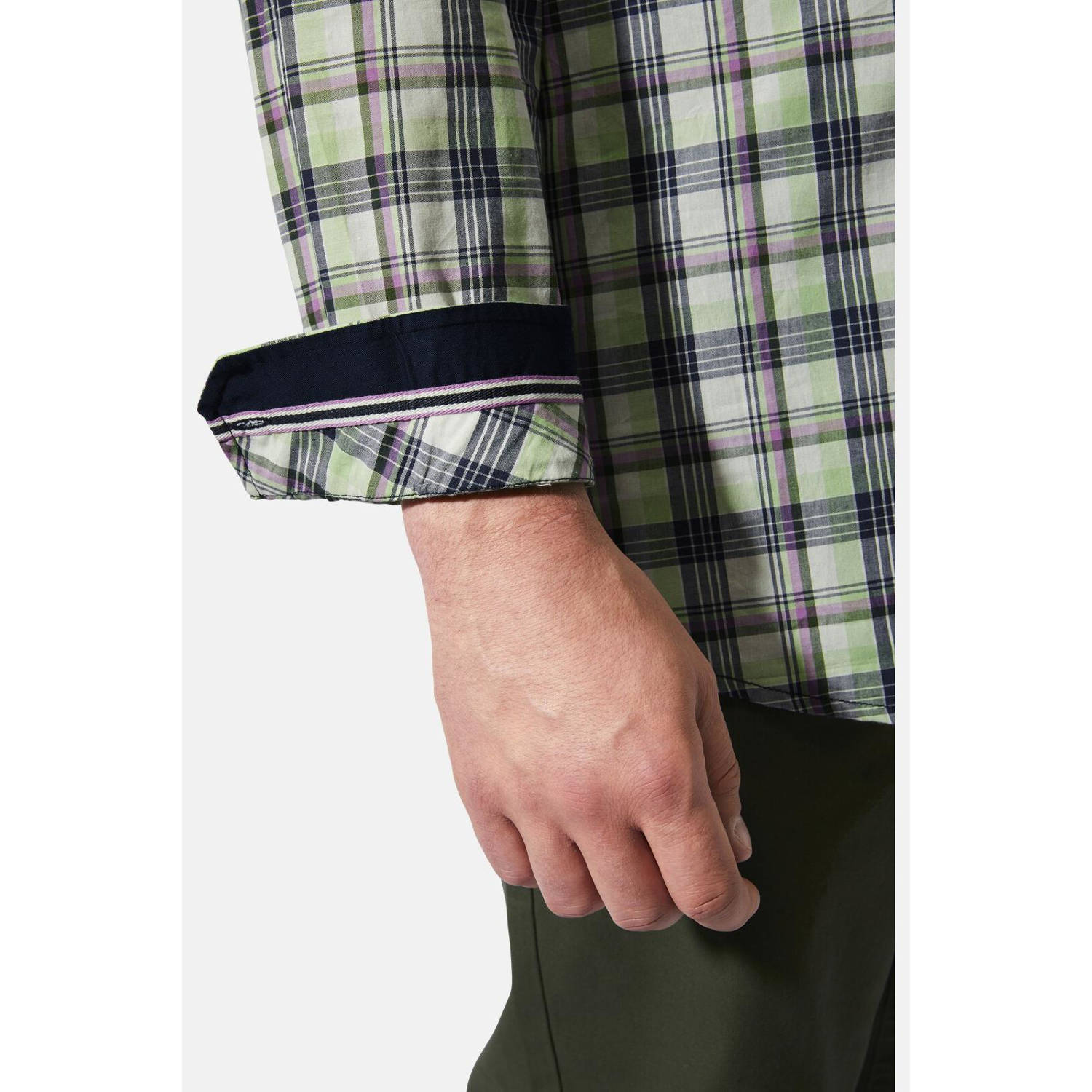Charles Colby casual overhemd groen