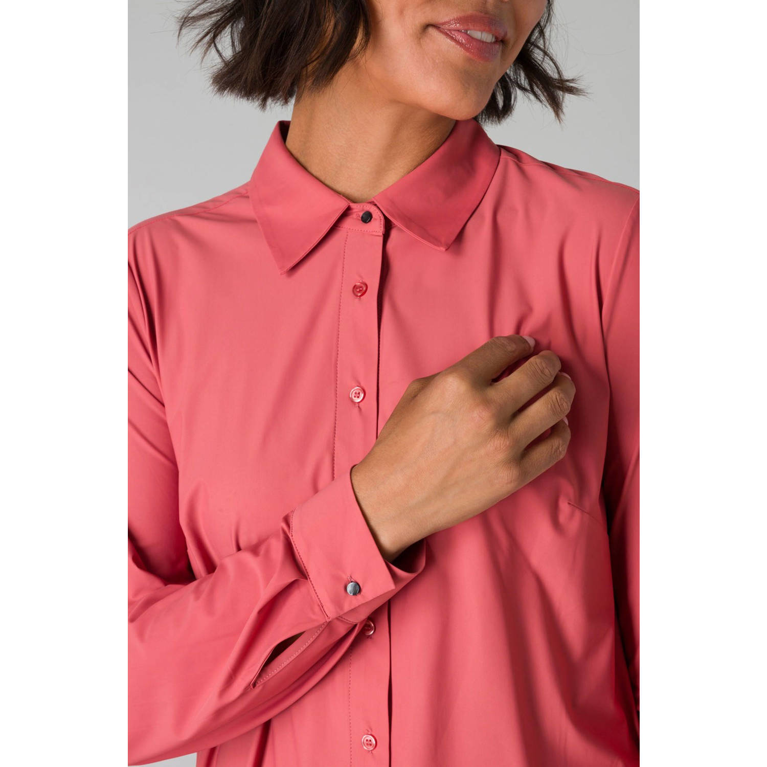 Yest blouse koraalrood