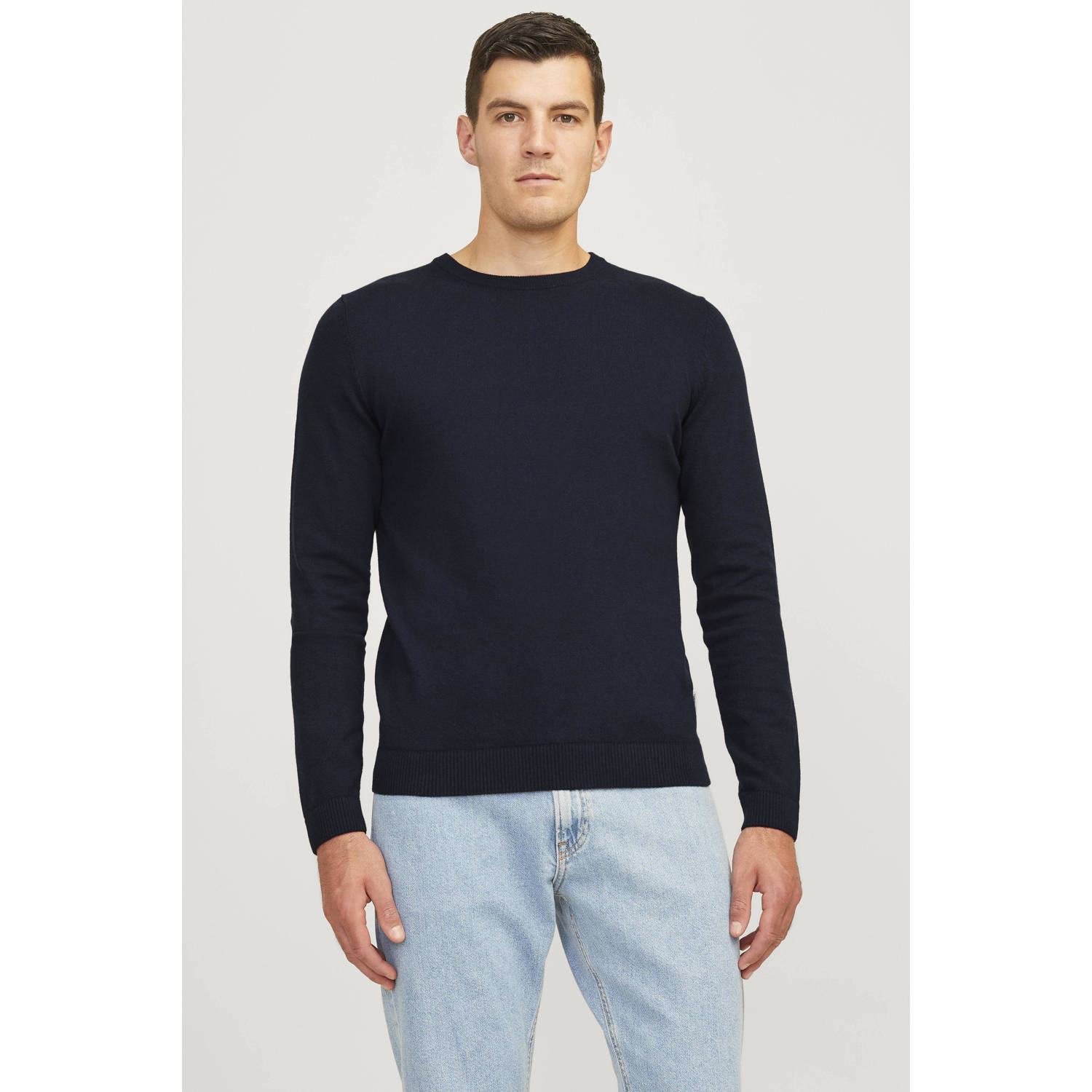 JJ REBEL pullover JREBCALLUM donkerblauw