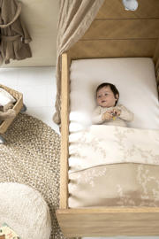 thumbnail: Meyco ledikantdeken Branches beige/wit