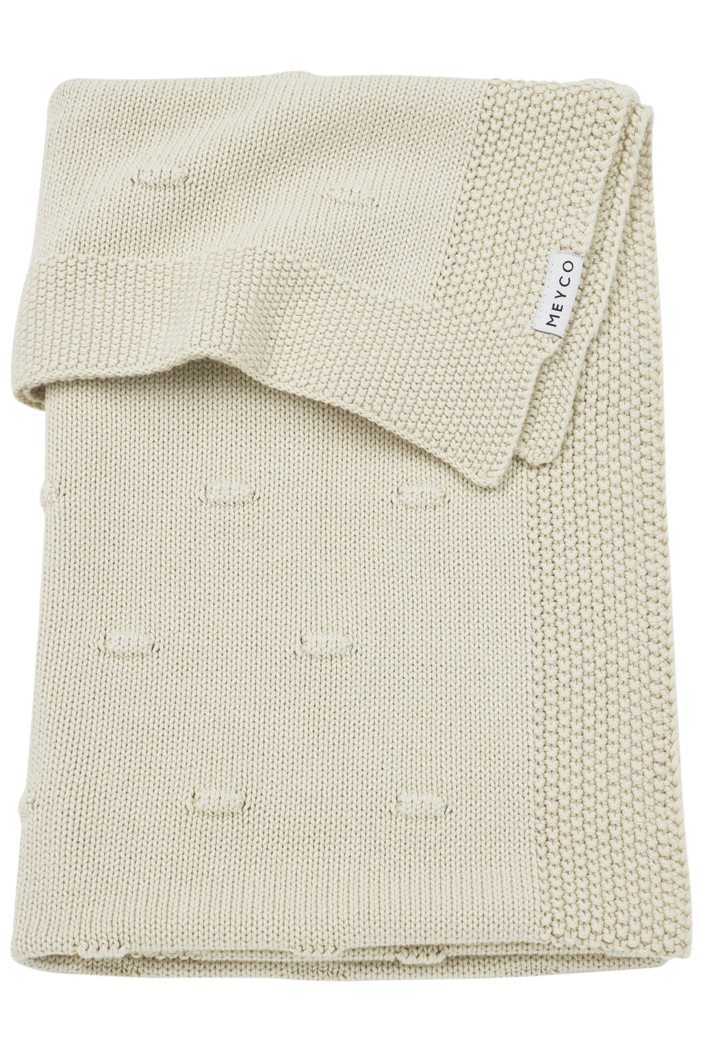 Meyco wiegdeken Knots beige