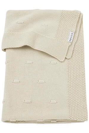 wiegdeken Knots beige