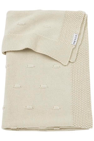 wiegdeken Knots beige
