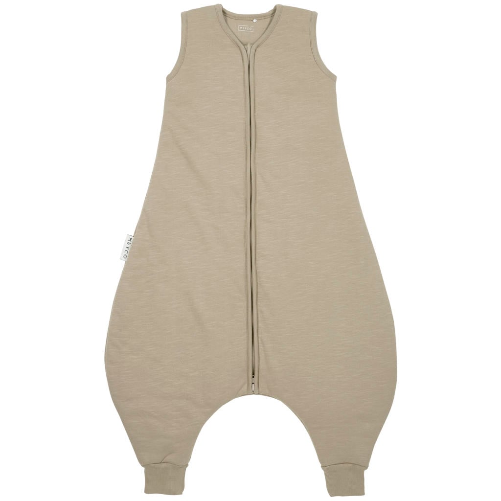 Meyco winter slaapoverall jumper Team no sleep taupe/offwhite