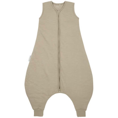 Meyco winter slaapoverall jumper Team no sleep taupe/offwhite afbeelding