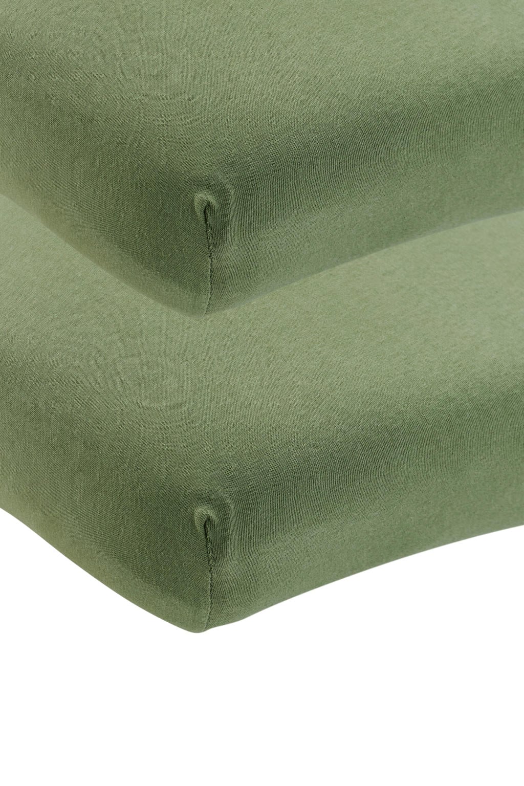 Meyco wieg hoeslaken - groen (set van 2)