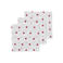 Meyco monddoekje met hartjes print 30x30 cm (set van 3)