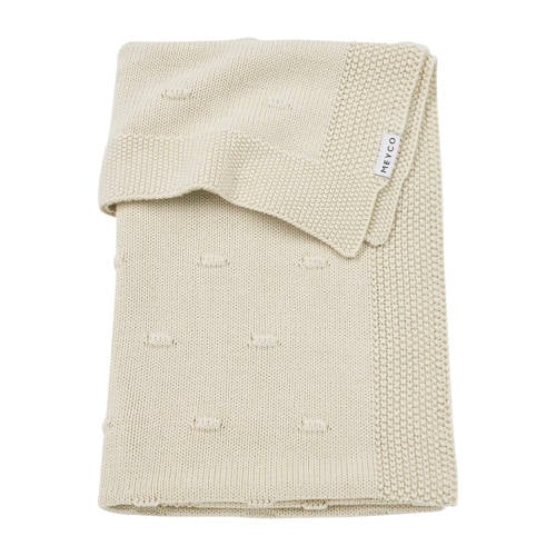 Meyco ledikantdeken Knots beige afbeelding