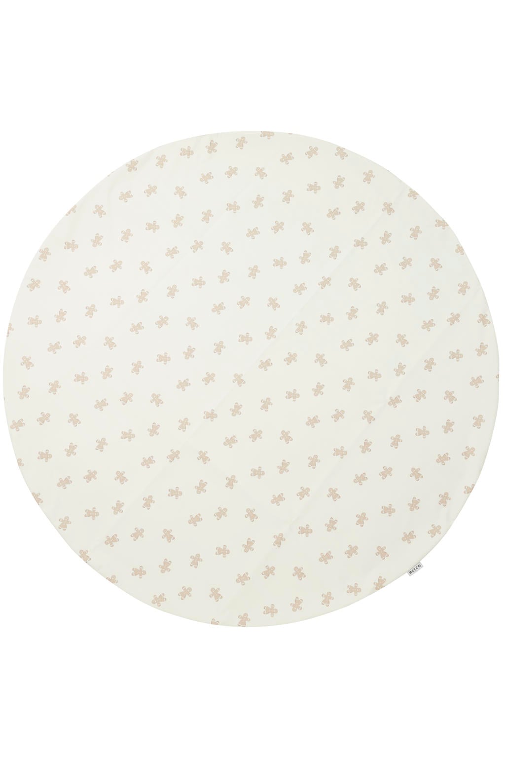 Meyco knoeimat gingerbread print 110 cm beige