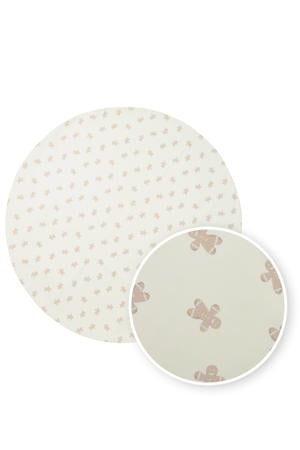 knoeimat gingerbread print 110 cm beige