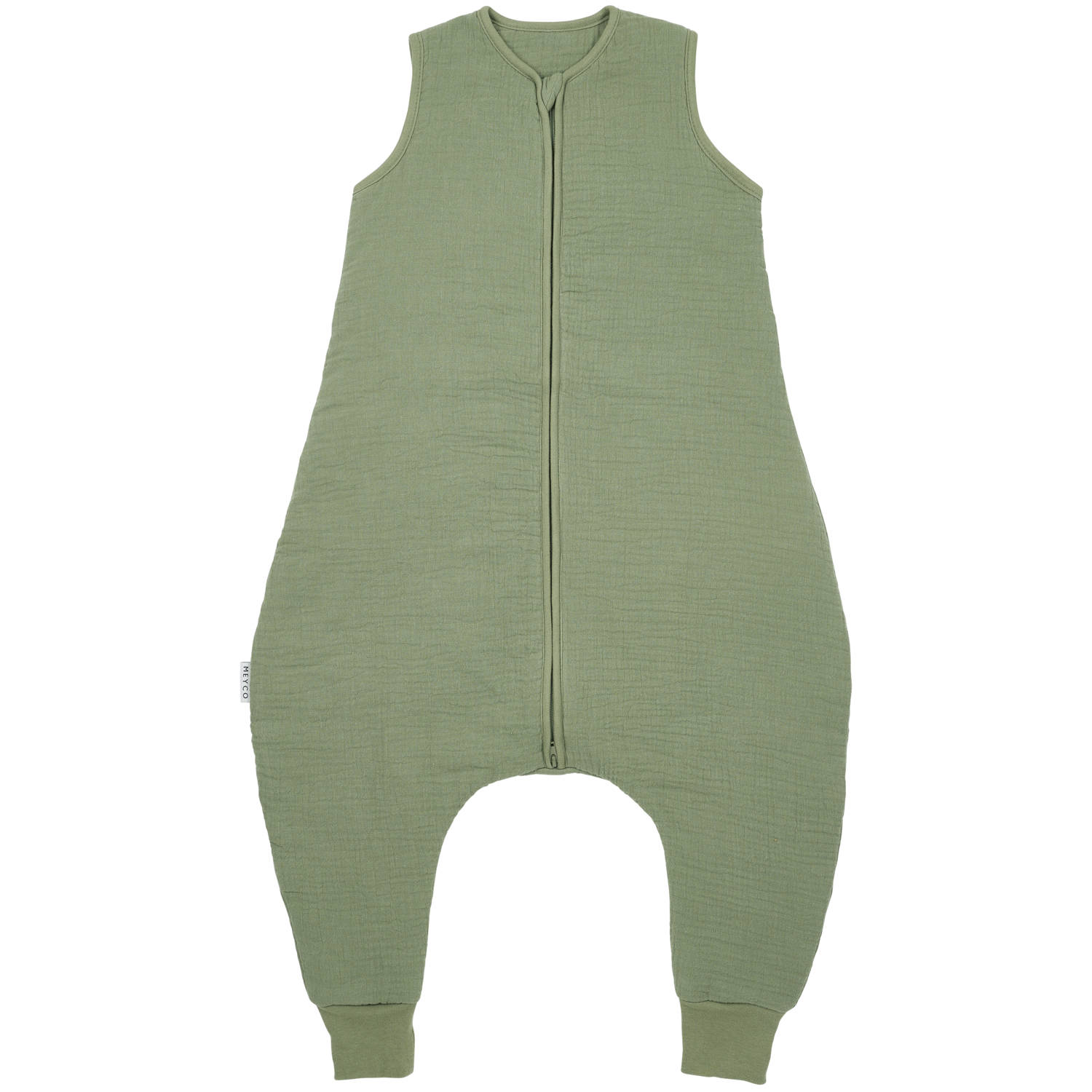 Meyco gevoerde slaapoverall jumper groen