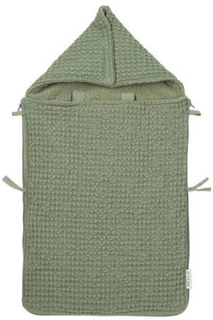 voetenzak met wafel en teddy voor groep 0 groen