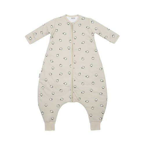 Meyco winter slaapoverall jumper Pinguïn beige/zwart afbeelding