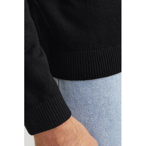 JJ REBEL pullover JREBCALLUM zwart afbeelding