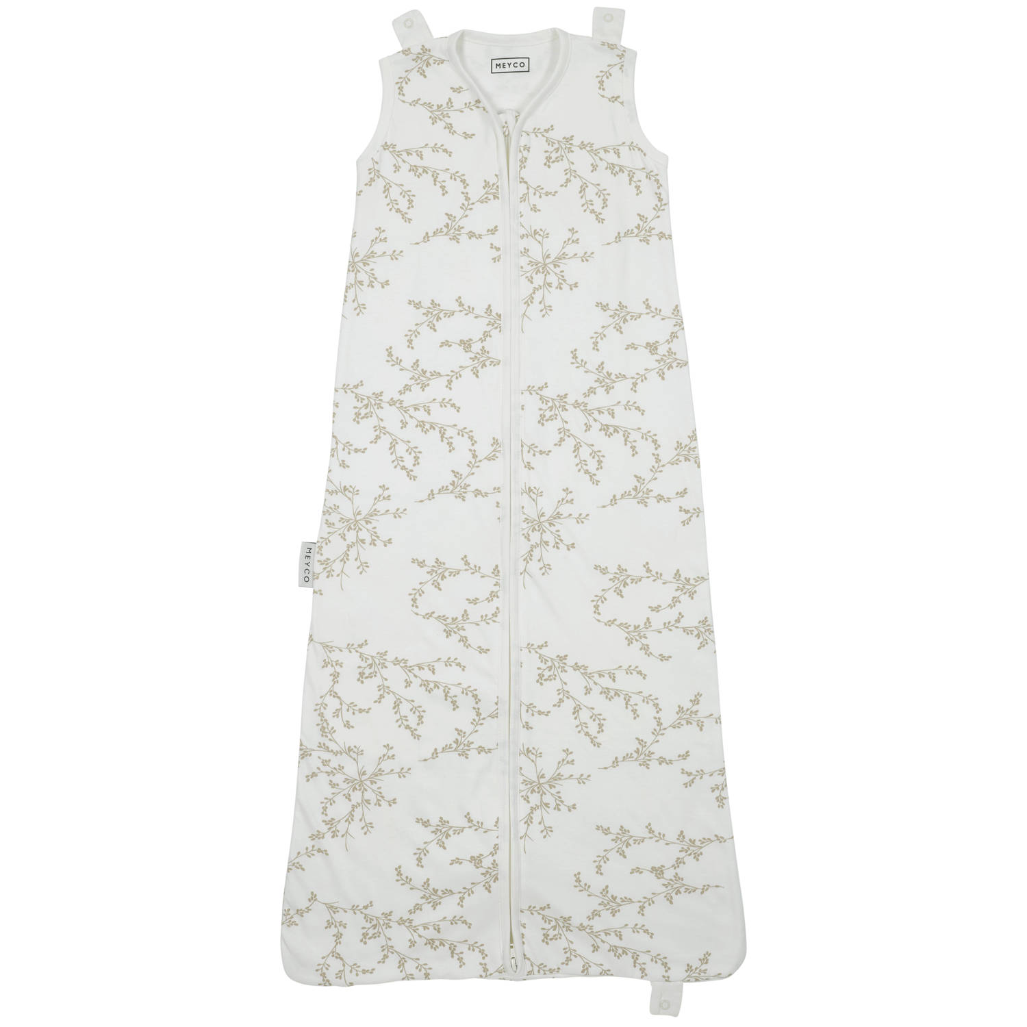 Meyco 4-seizoenen slaapzak Branches beige wit