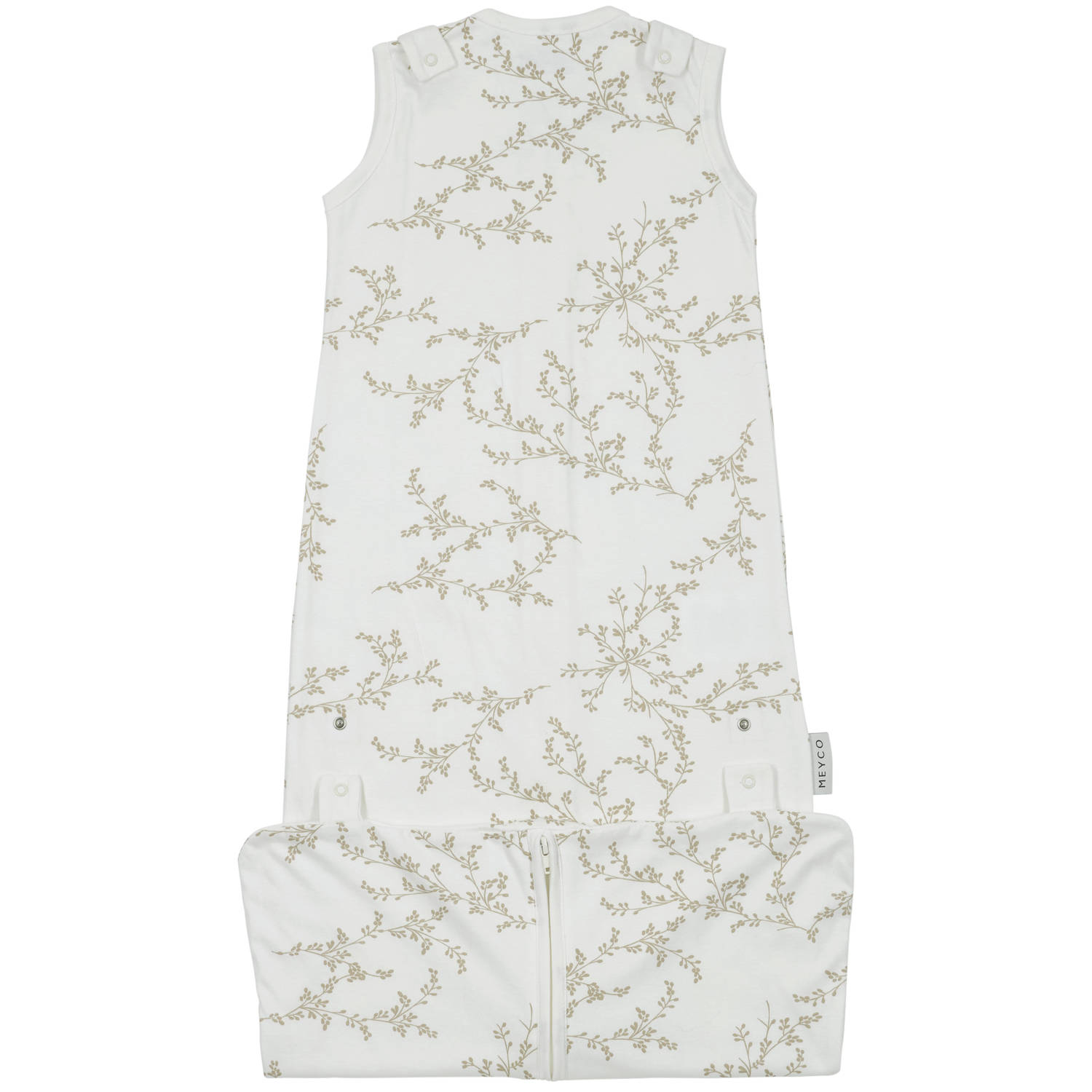 Meyco 4-seizoenen slaapzak Branches beige wit