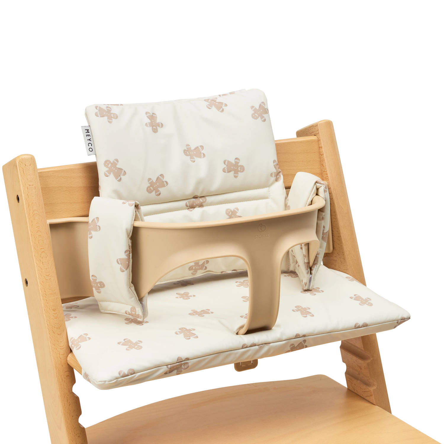 Meyco stoelverkleiner Gingerbread beige wit