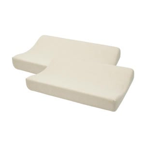 aankleedkussenhoes - beige (set van 2)