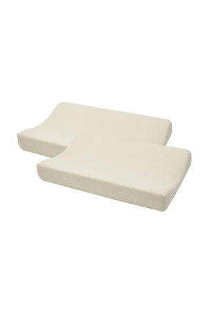 aankleedkussenhoes - beige (set van 2)