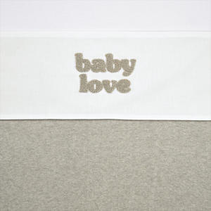 ledikantlaken Baby Love wit/beoge
