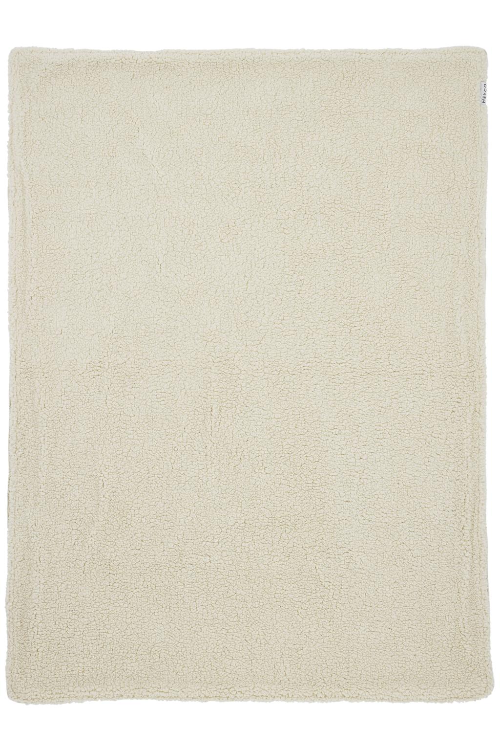 Meyco reversible wiegdeken Knots met teddy beige