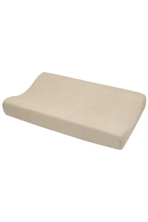 badstof aankleedkussenhoes beige