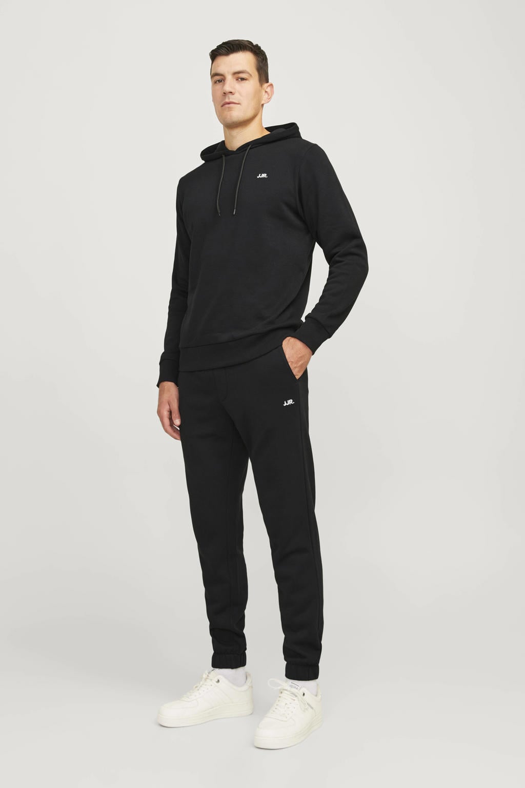 JJ REBEL hoodie JREBREBEL zwart