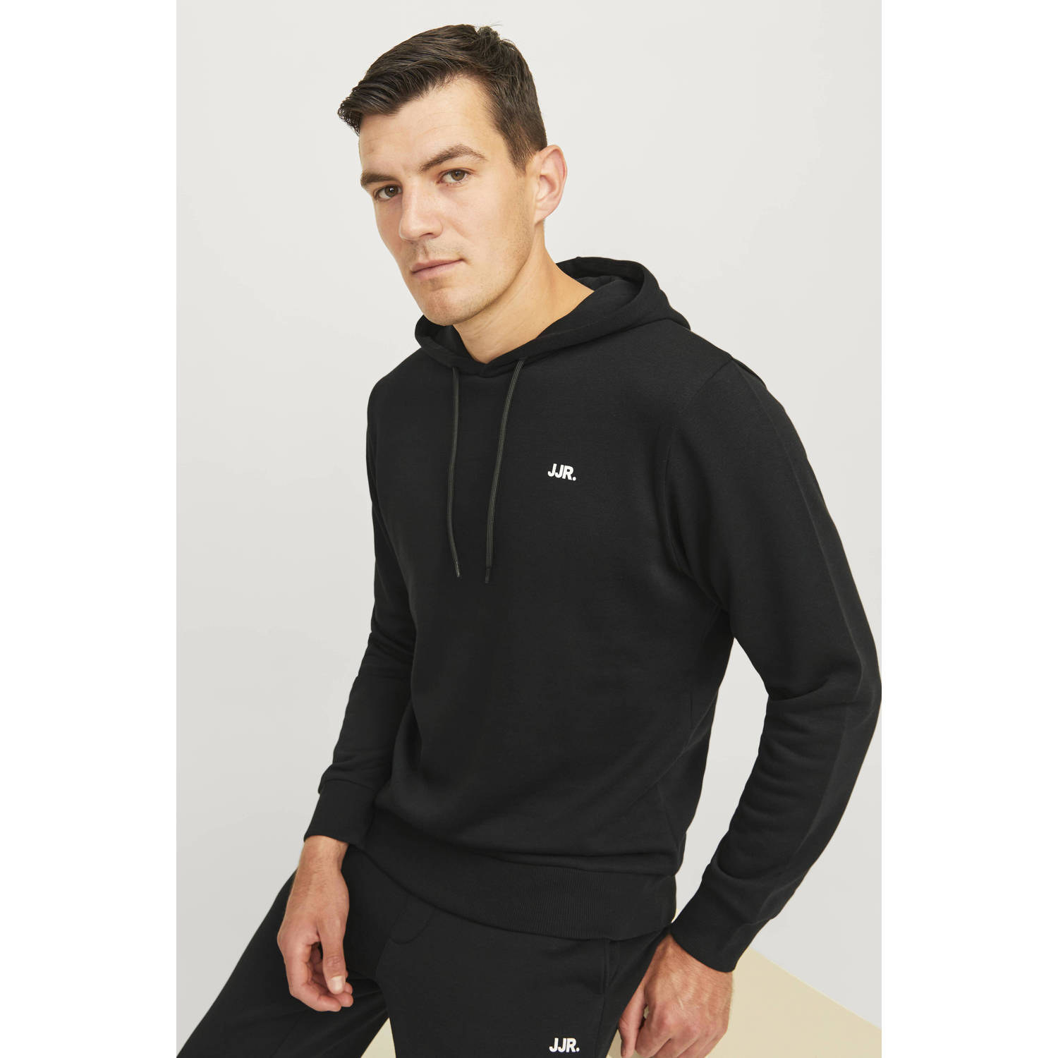 JJ REBEL hoodie JREBREBEL zwart