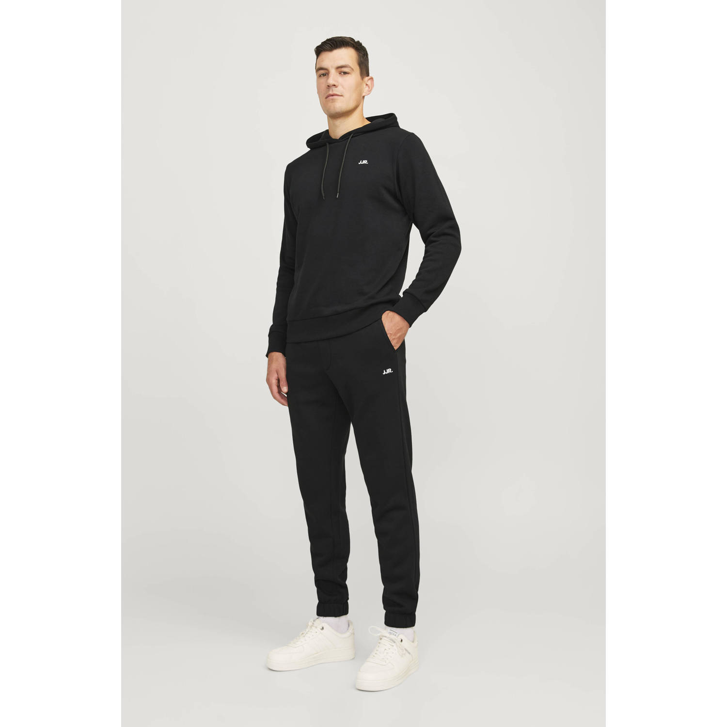 JJ REBEL hoodie JREBREBEL zwart