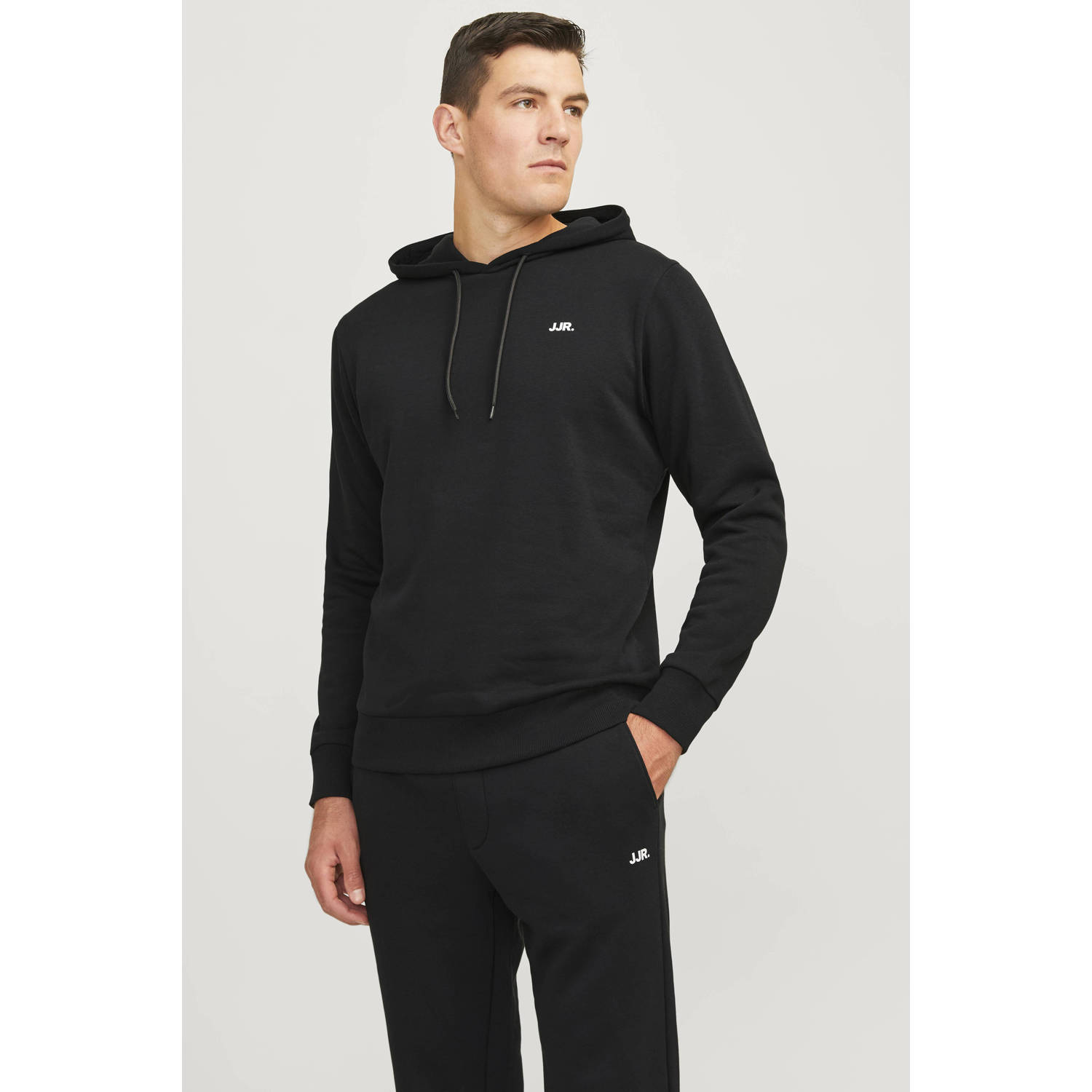 JJ REBEL hoodie JREBREBEL zwart