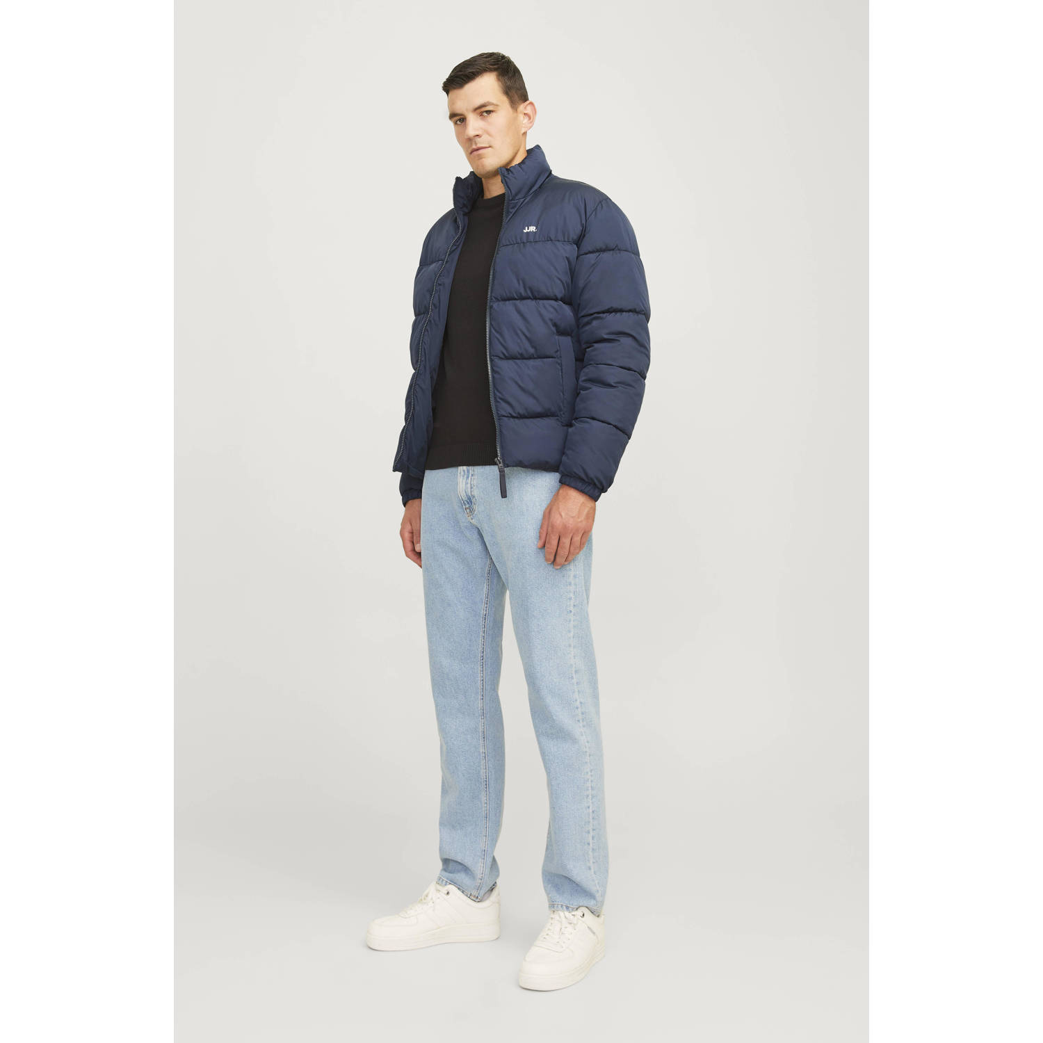 JJ REBEL gewatteerde jas JREBREBEL donkerblauw
