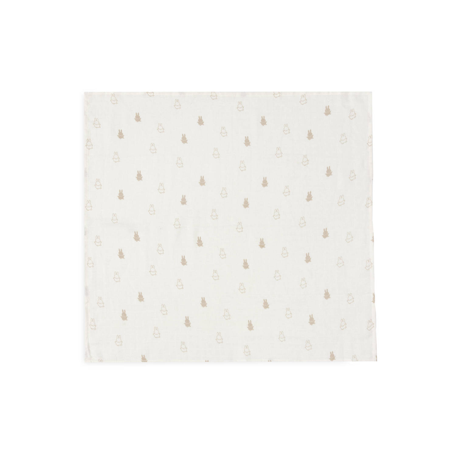 Jollein hydrofiele doek small Happy Miffy Nougat set van 3