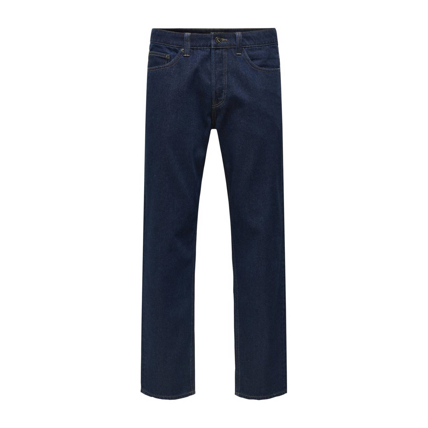 ONLY & SONS straight leg jeans ONSEDGE donkerblauw