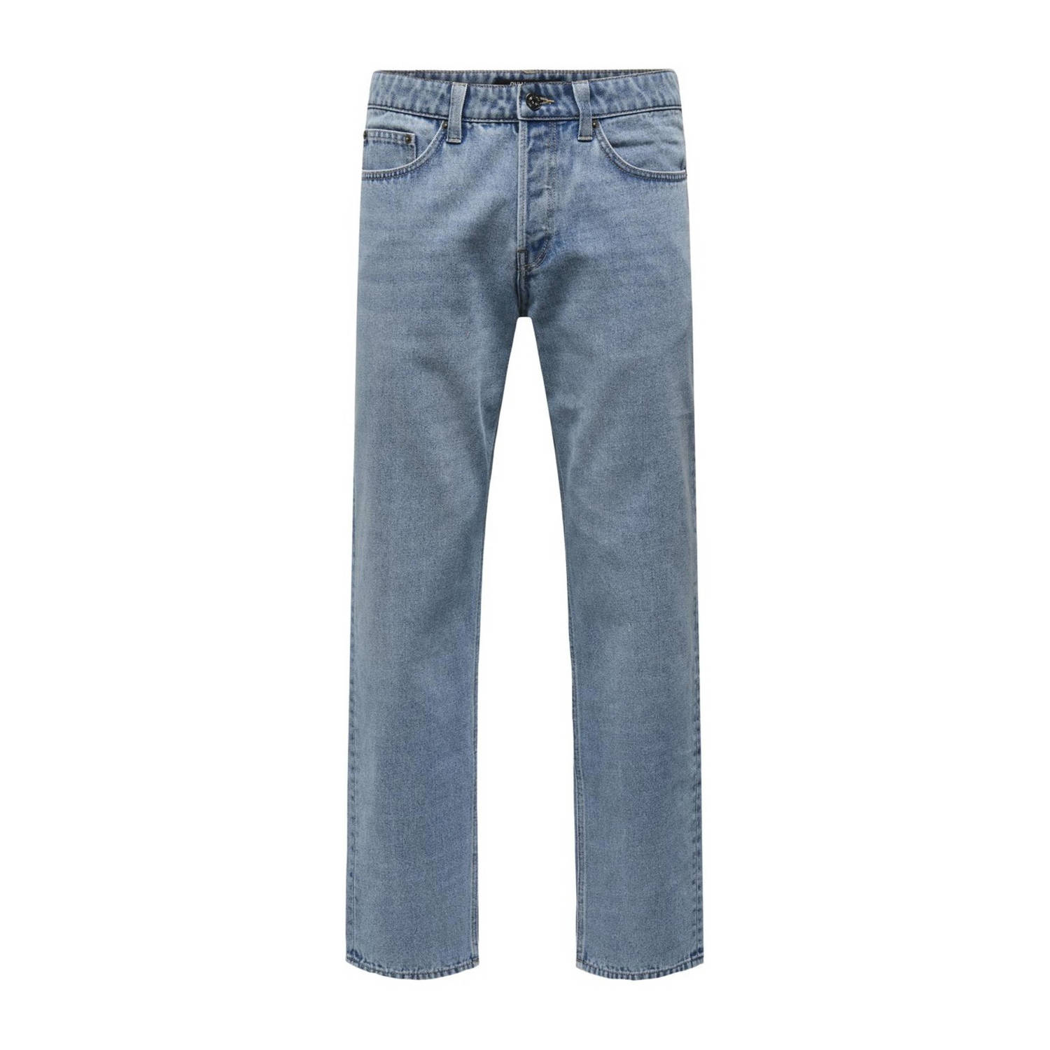 ONLY & SONS straight leg jeans ONSEDGE lichtblauw