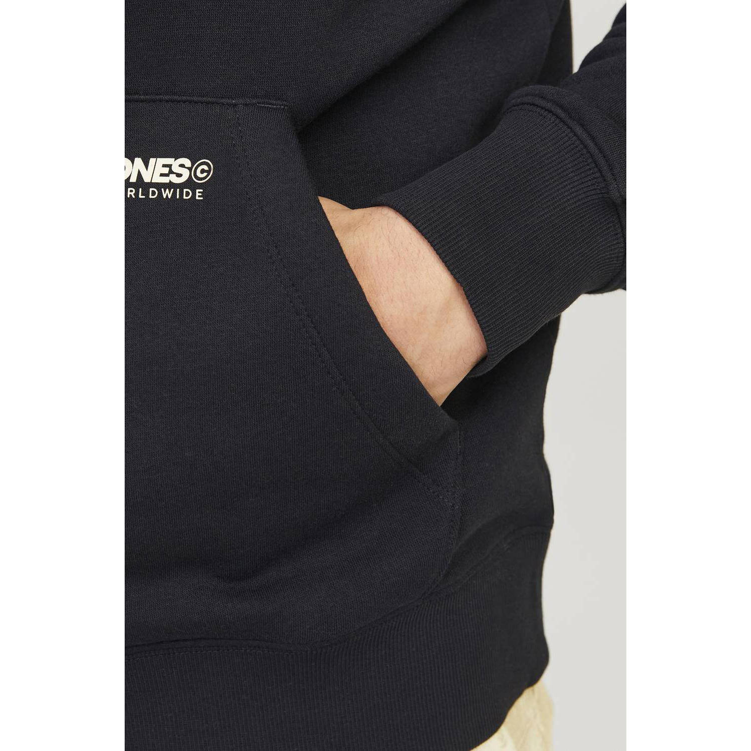 JACK & JONES ESSENTIALS hoodie zwart