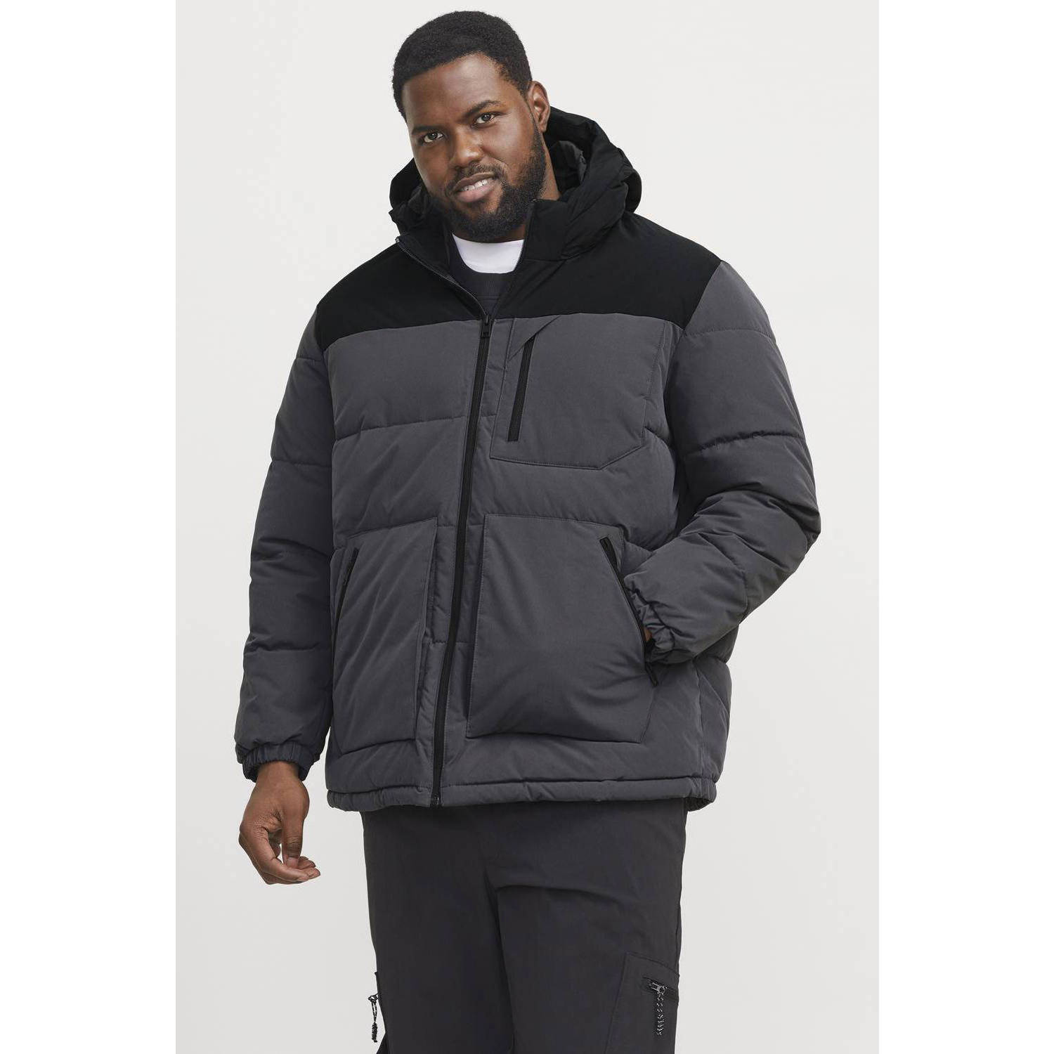 JACK & JONES PLUS SIZE gewatteerde jas JJEOTTO Plus Size