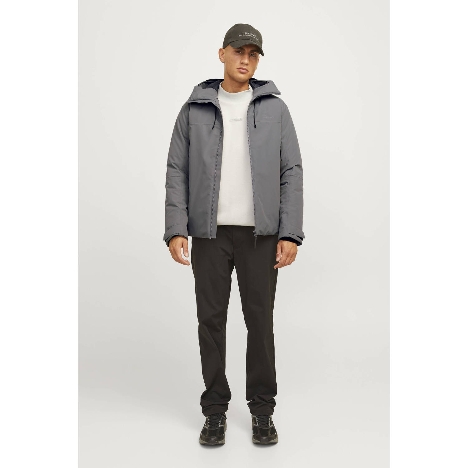 JACK & JONES CORE softshell jas JCOSUMMIT grijs