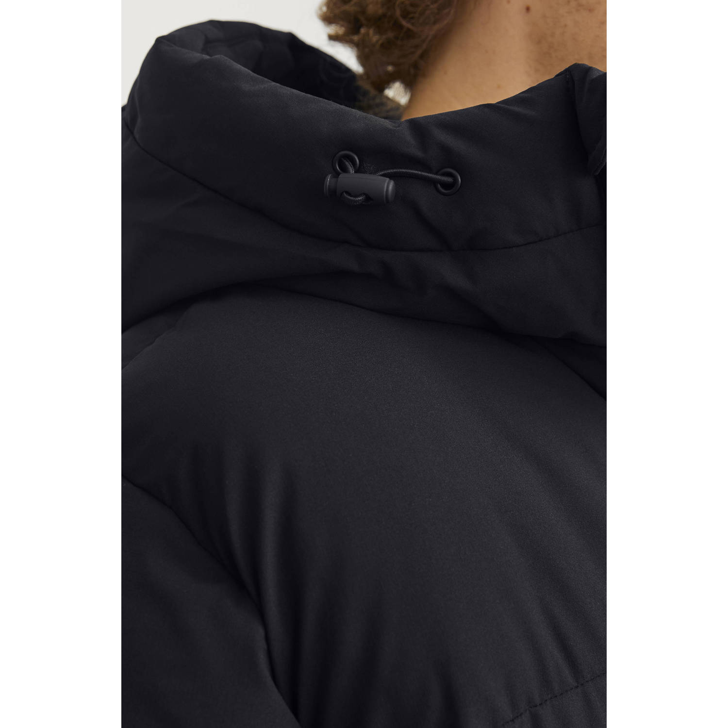 JACK & JONES ORIGINALS gewatteerde jas JORVESTERBRO zwart
