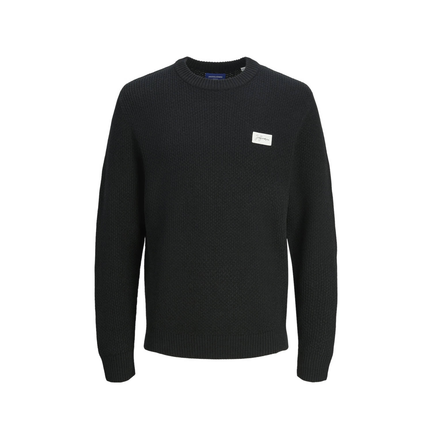 JACK & JONES ORIGINALS gebreide trui zwart
