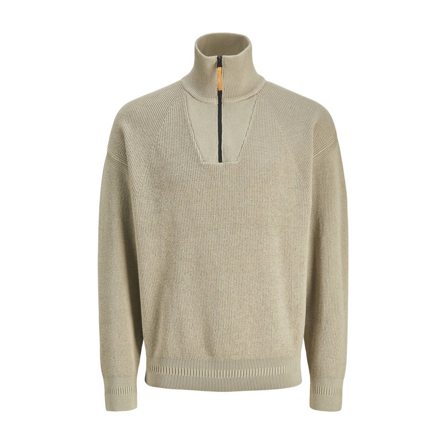 Jack & Jones Schipperstrui JCOOUTDOOR KNIT HALF ZIP HIGH NECK SN