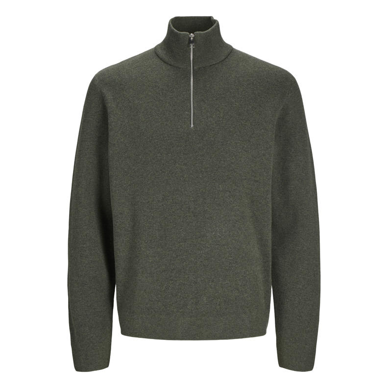 ORIGINALS By Jersey Hombre Jack And Jones JACK & JONES Jprblamilano Stitch Knit Half Zip Sn Pull En Tricot, Gris Clair Chiné, S Homme Jersey Hombre Gris Jack And Jones Tienda Online