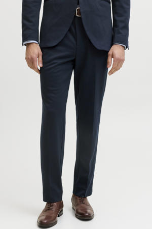 slim fit pantalon JPRJAXON donkerblauw