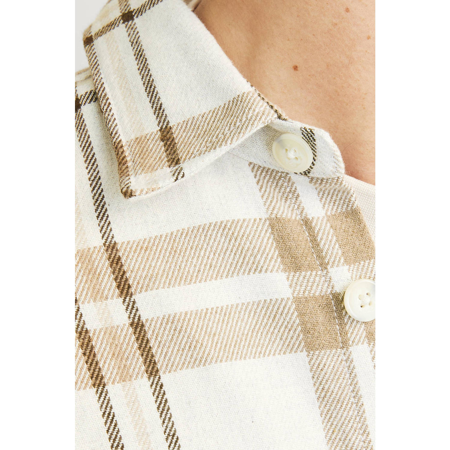 JACK & JONES PREMIUM geruit regular fit overshirt JPRRAYMOND
